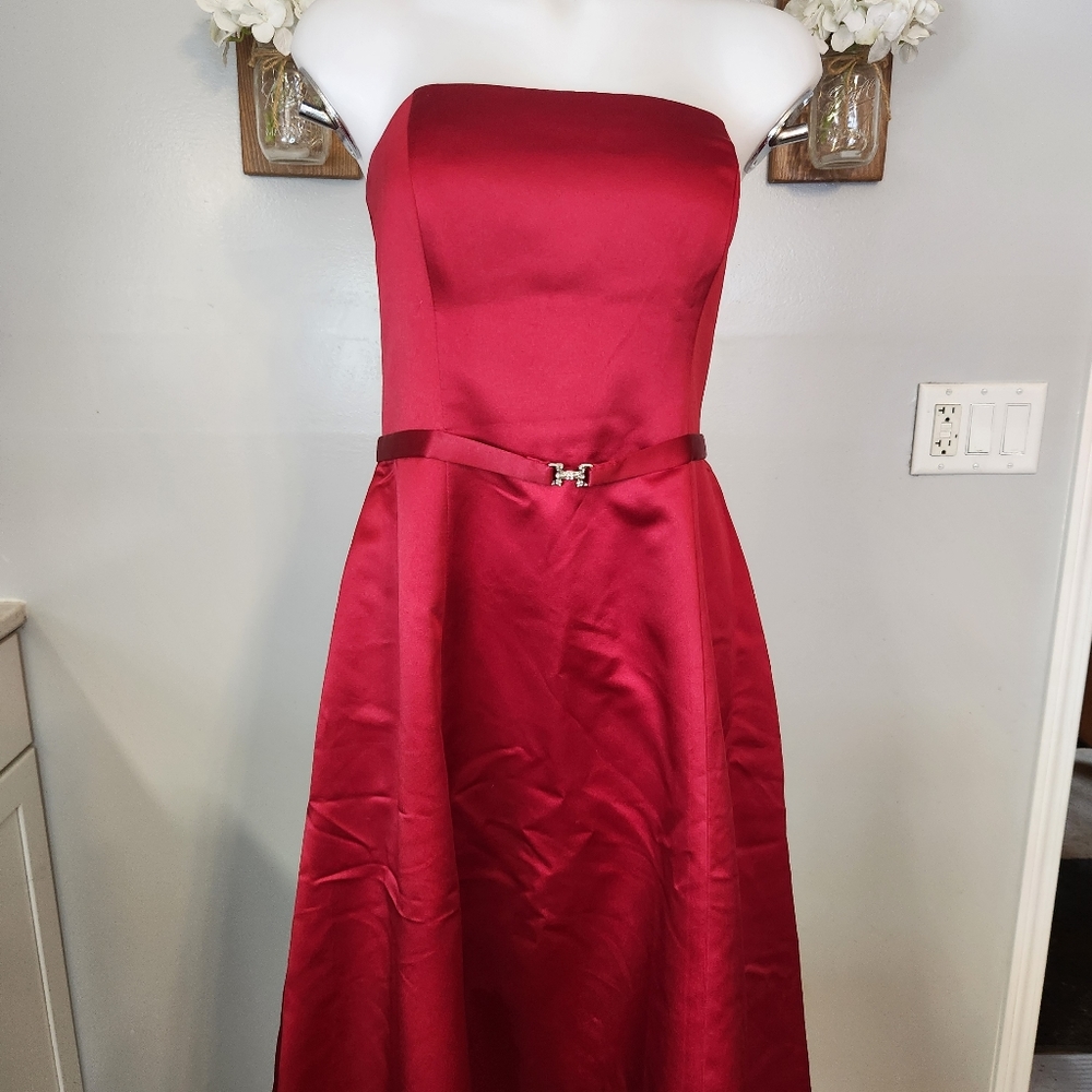 Michaelangelo Sleeveless A-Line Satin Dress